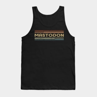 Mastodon Retro Lines Tank Top